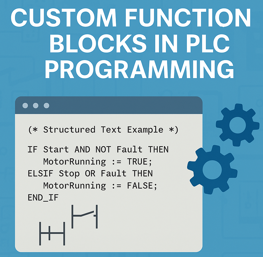 Custom function block development in PLC programming